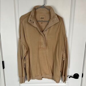 aerie Getaway Quarter Snap Sweatshirt.